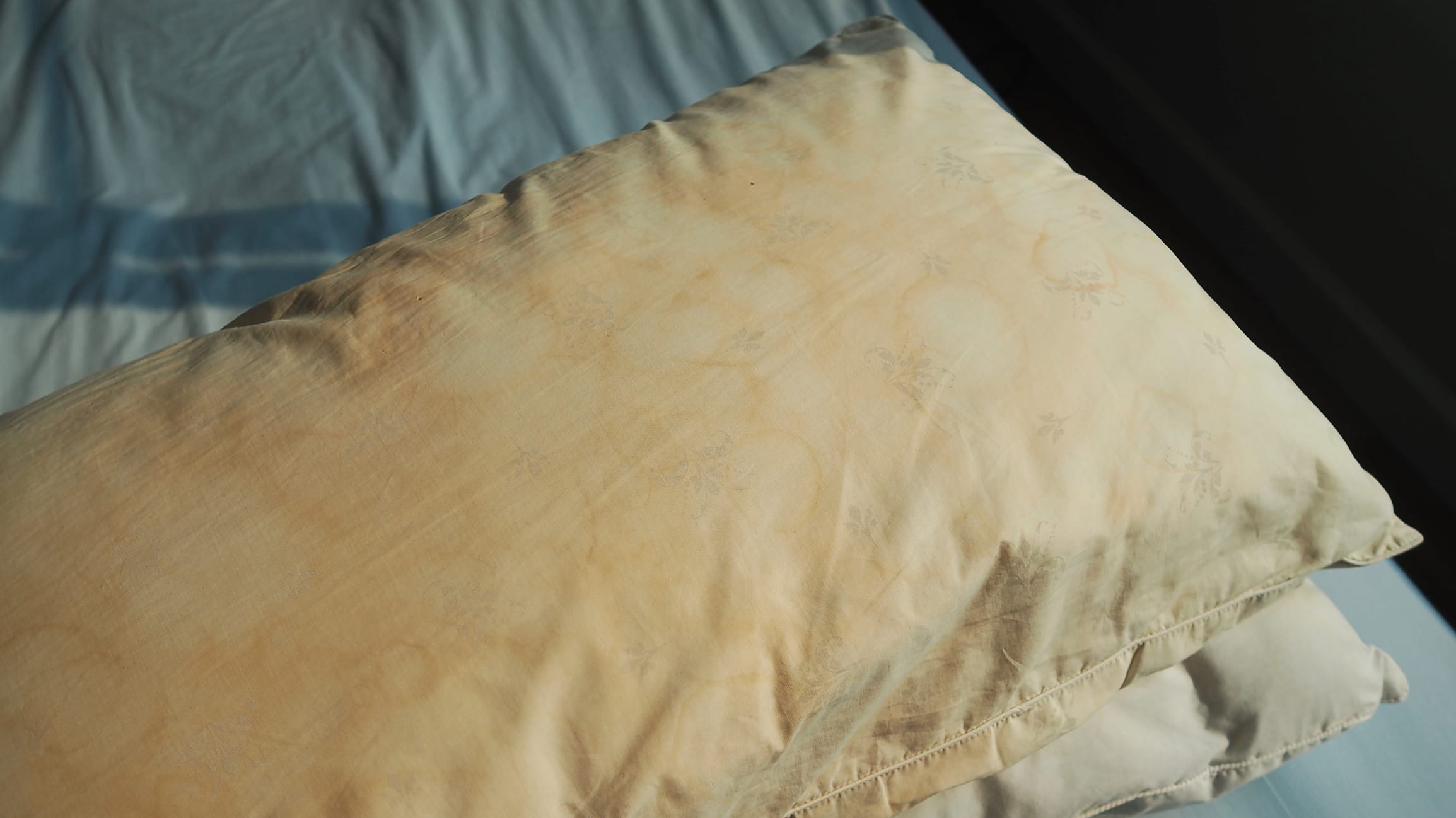 Why do my pillows turn yellow discount
