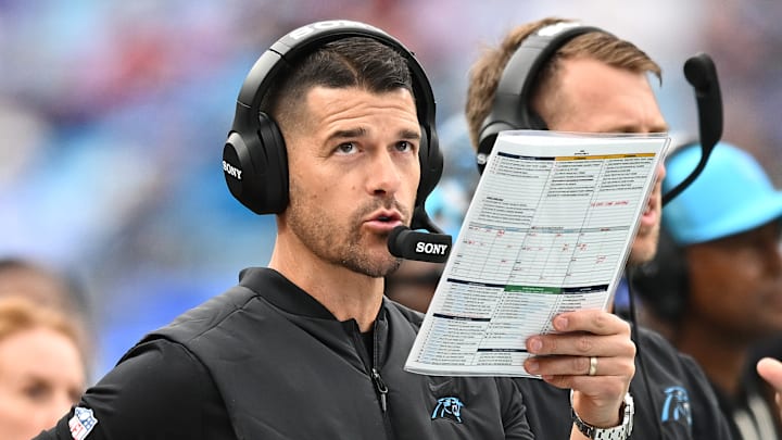 Carolina Panthers head coach Dave Canales