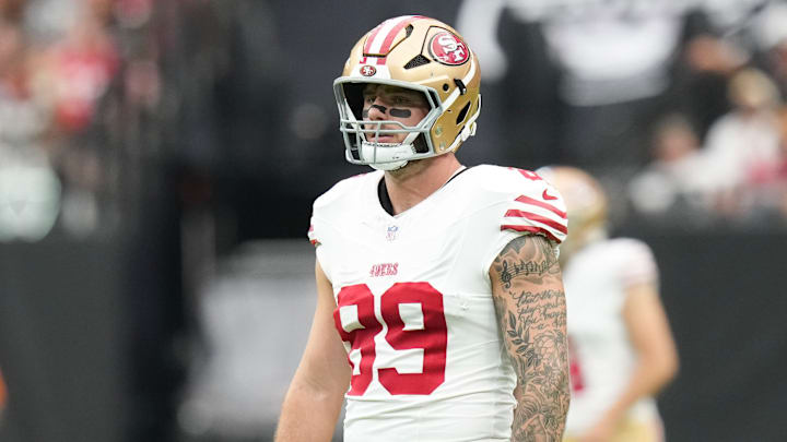 San Francisco 49ers tight end Luke Farrell
