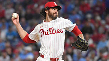 May 27, 2025; Philadelphia, Pennsylvania, USA; Philadelphia Phillies pitcher Jordan Romano (68) throws a pitch during the ninth inning against the Atlanta Braves at Citizens Bank Park.