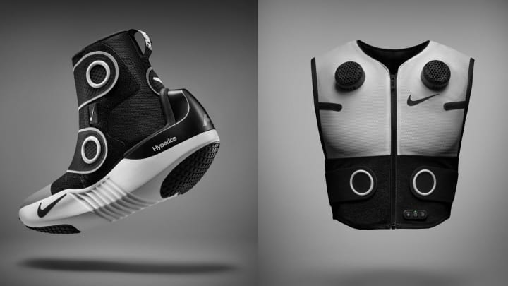The Hyperice x Nike wearable technology.