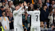 Valverde et Vinicius Jr, les deux meilleurs joueurs du Real Madrid ce soir face à Bilbao.