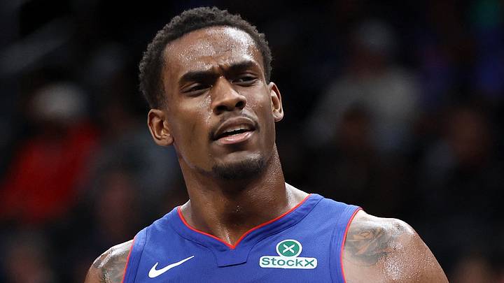 Mar 17, 2026; Washington, District of Columbia, USA; Detroit Pistons center Jalen Duren (0) looks on during the second half against the Washington Wizards at Capital One Arena. Mandatory Credit: Daniel Kucin Jr.-Imagn Images