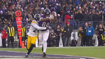 Ravens TE Isaiah Likely had a TD catch taken away by the referees in a narrow loss to the Steelers. 