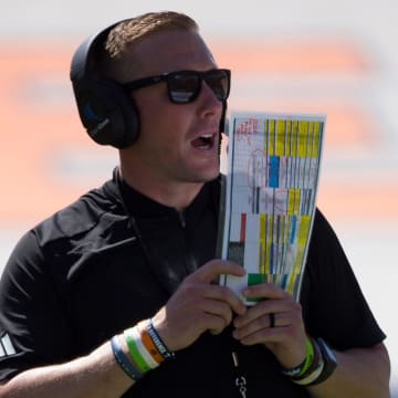 UTEP head football coach Scotty Walden at the spring game on Saturday, April 20, 2024, at the Sun Bowl stadium in El Paso, TX.