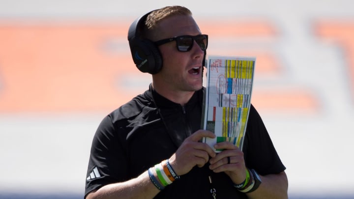 UTEP head football coach Scotty Walden at the spring game on Saturday, April 20, 2024, at the Sun Bowl stadium in El Paso, TX.