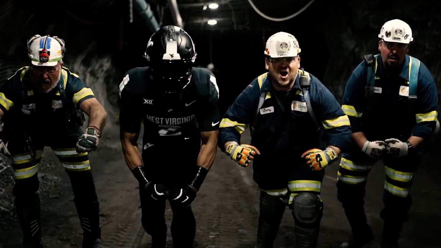 WVU Releases Coal Rush Uniform Video with Local Miners