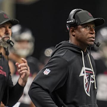 Atlanta Falcons head coach Raheem Morris