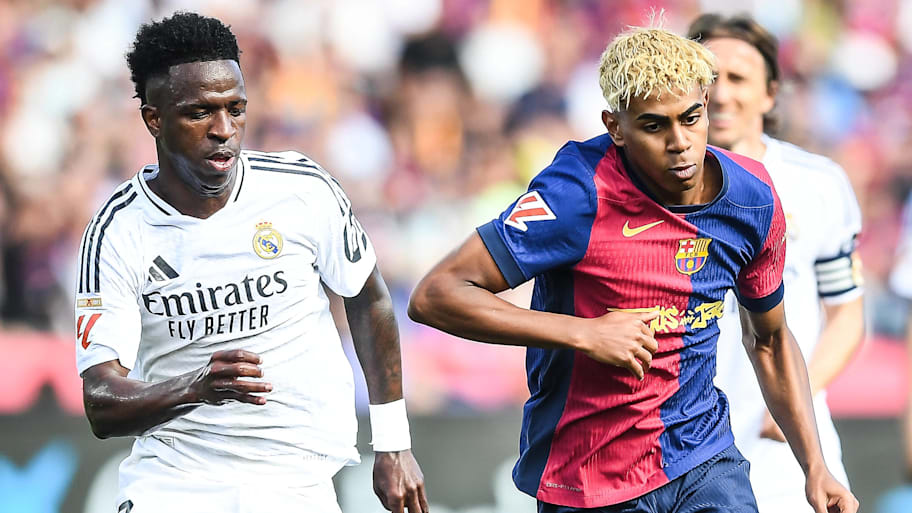 Vinícius Júnior (left) and Lamine Yamal will hope to make an impact in El Clásico during 2025–26. | IMAGO/ZUMA Press Wire
