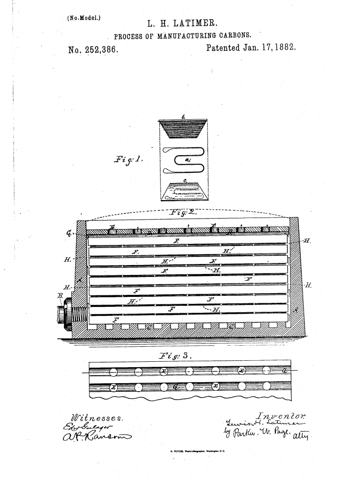 Lewis Latimer's patent.
