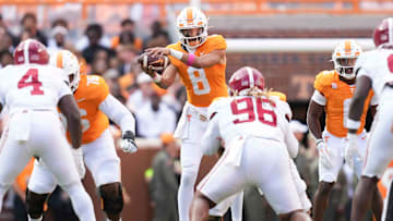 Nico Iamaleava (during a game between Tennessee and Alabama