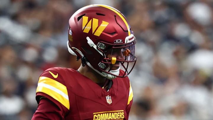 Washington Commanders quarterback Jayden Daniels 