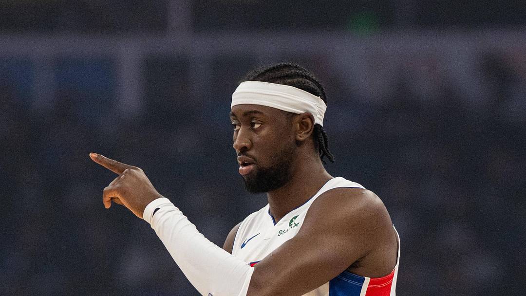 May 1, 2026; Orlando, Florida, USA; Detroit Pistons guard Caris LeVert (8) : Jeremy Reper-Imagn Images
