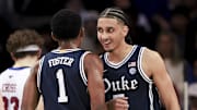 Duke basketball guard Caleb Foster