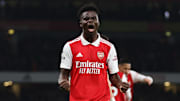 Saka égalise pour Arsenal 