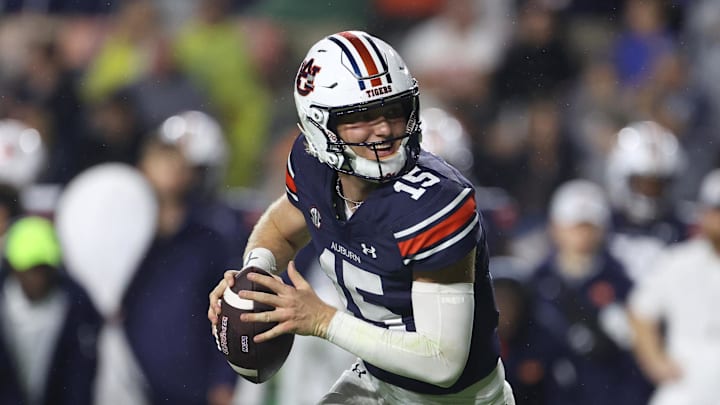 Auburn Tigers quarterback Hank Brown had a successful debut against New Mexico as Auburn turns the page to Arkansas.