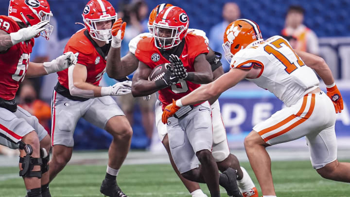 Georgia Bulldogs running back Nate Frazier (3) 