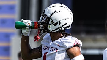 Texas Tech’s Micah Hudson practices for the fall season, Wednesday, July 31, 2024 at the Sports Performance Center.