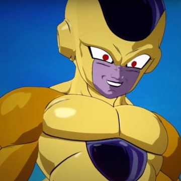 Golden Frieza smiling in Sparking Zero.