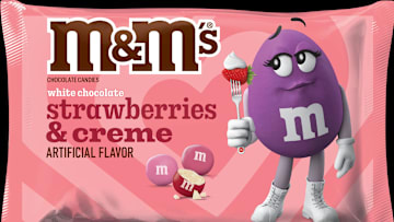 M&M's White Chocolate Strawberries and Creme. Image courtesy Mars