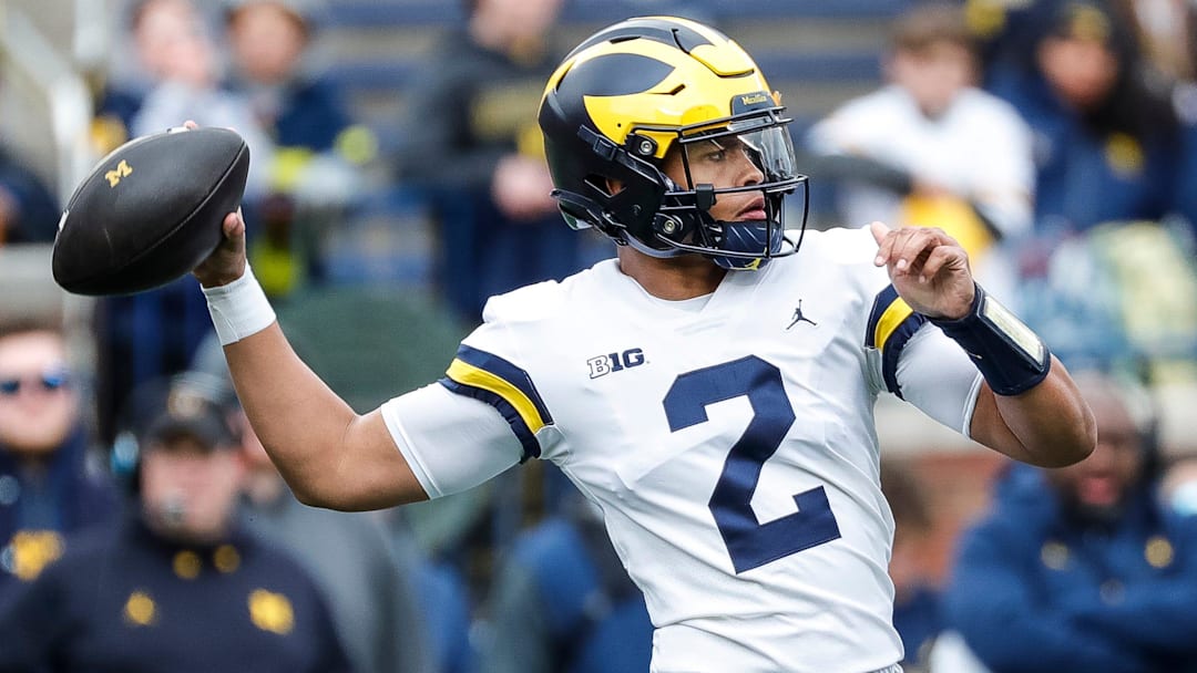 Michigan quarterbacks Jadyn Davis (2)