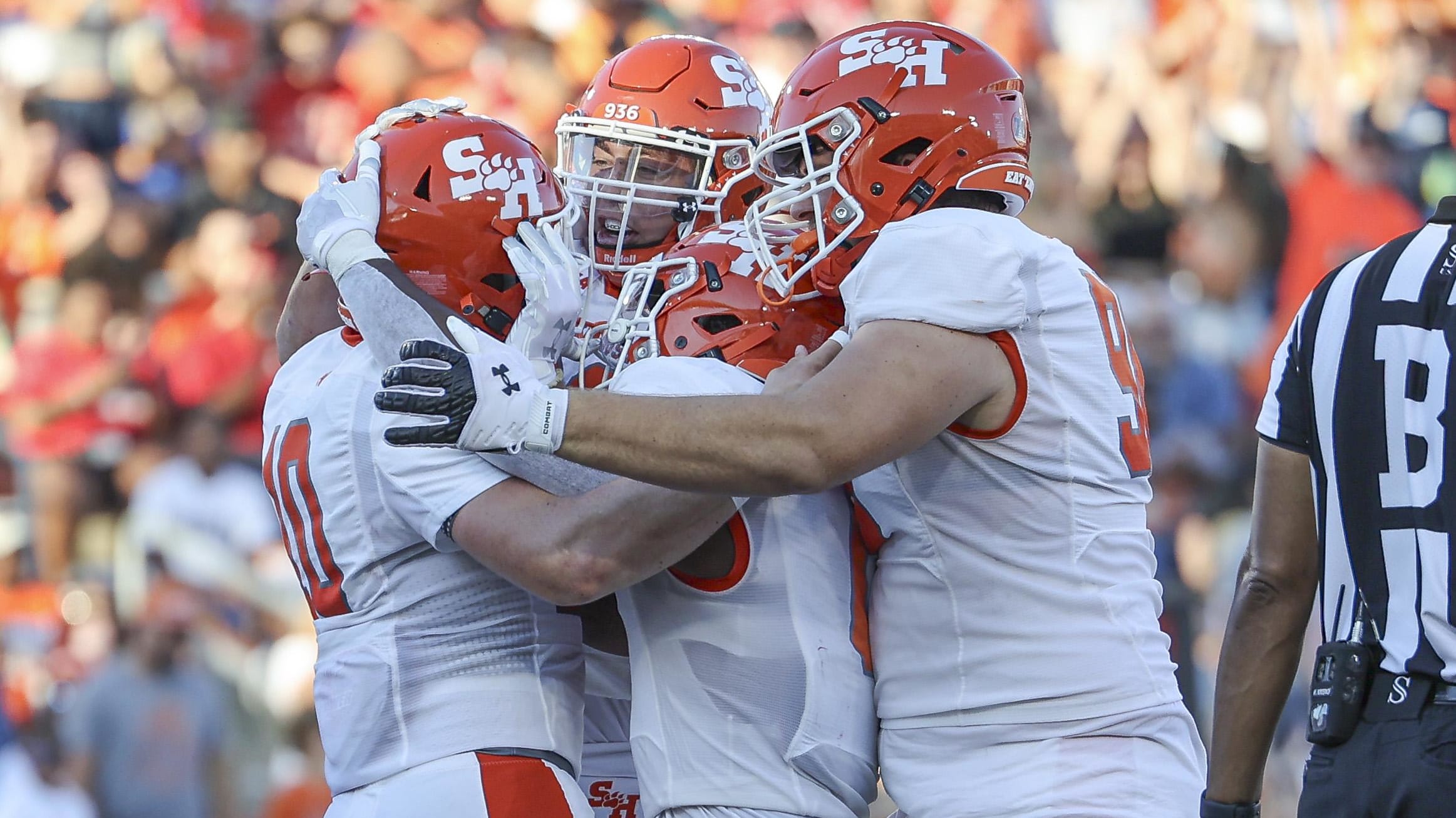 Sep 23, 2023; Houston, Texas, USA; Sam Houston State Bearkats quarterback Trapper Pannell (10)