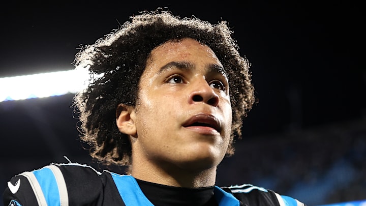 Carolina Panthers wide receiver Jalen Coker