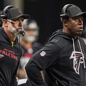 Atlanta Falcons head coach Raheem Morris