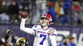 Dec 28, 2024; Shreveport, LA, USA; Louisiana Tech Bulldogs quarterback Evan Bullock (7) throws a pass against the Army Black Knights during the second half of the Radiance Technologies Independence Bowl at Independence Stadium. Mandatory Credit: Danny Wild-Imagn Images