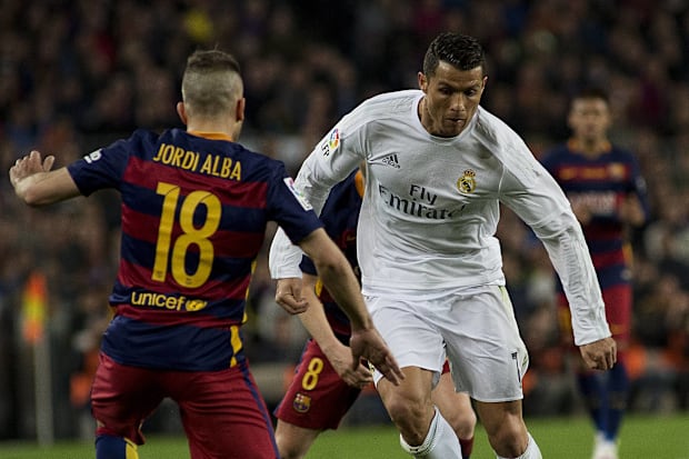 Cristiano Ronaldo against Barcelona