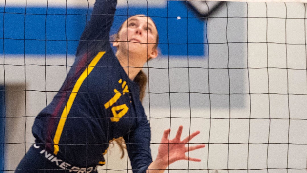 Pope John Paul's Norah Busch, seen here playing in a match in 2023, was recently named Miss Volleyball Pennsylvania by the Pennsylvania Volleyball Coaches Association. Busch, who helped the Panthers win four consecutive state titles, will play at N.C. State next season Pope John Paul's Norah Busch, seen here playing in a match in 2023, was recently named Miss Volleyball Pennsylvania by the Pennsylvania Volleyball Coaches Association. Busch, who helped the Panthers win four consecutive state titles, will play at N.C. State next season