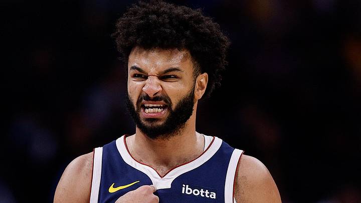Dec 13, 2024; Denver, Colorado, USA; Denver Nuggets guard Jamal Murray (27) reacts in the first quarter against the Los Angeles Clippers at Ball Arena. Mandatory Credit: Isaiah J. Downing-Imagn Images