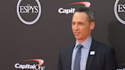 Jul 18, 2018; Los Angeles, CA, USA; ESPN president Jimmy Pitaro arrives for the 2018 ESPYS at Microsoft Theatre.