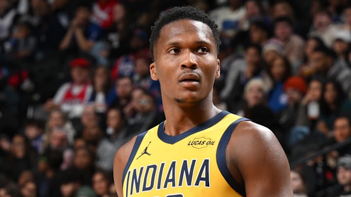 Indiana Pacers wing Bennedict Mathurin (00) during a game against the Philadelphia 76ers.