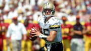 Purdue Boliermakers quarterback Drew Brees (15) in action against Southern California 