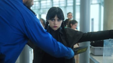 Wednesday. Jenna Ortega as Wednesday in episode 201 of Wednesday