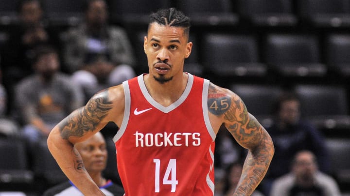 Oct 12, 2018; Memphis, TN, USA; Houston Rockets guard Gerald Green (14) during the game against the Memphis Grizzlies at FedExForum. the Houston Rockets defeated the Memphis Grizzlies 121-103. Mandatory Credit: Justin Ford-USA TODAY Sports