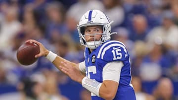 Riley Leonard of the Indianapolis Colts