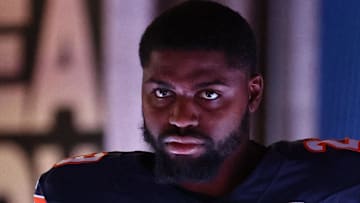 Oct 19, 2025; Chicago, Illinois, USA; Chicago Bears cornerback Tyrique Stevenson (29) takes the field before the game against the New Orleans Saints at Soldier Field.