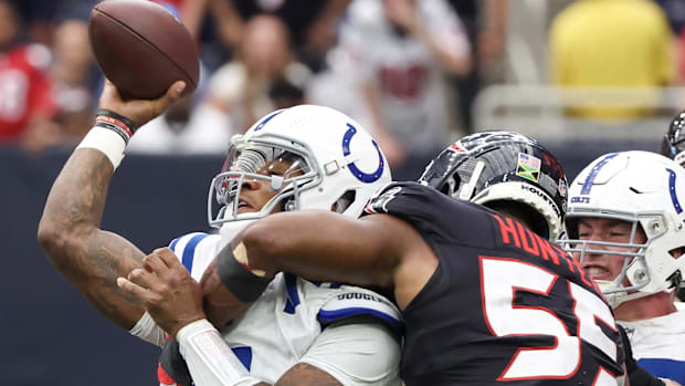 Indianapolis Colts quarterback Anthony Richardson and Houston Texans defensive end Danielle Hunter