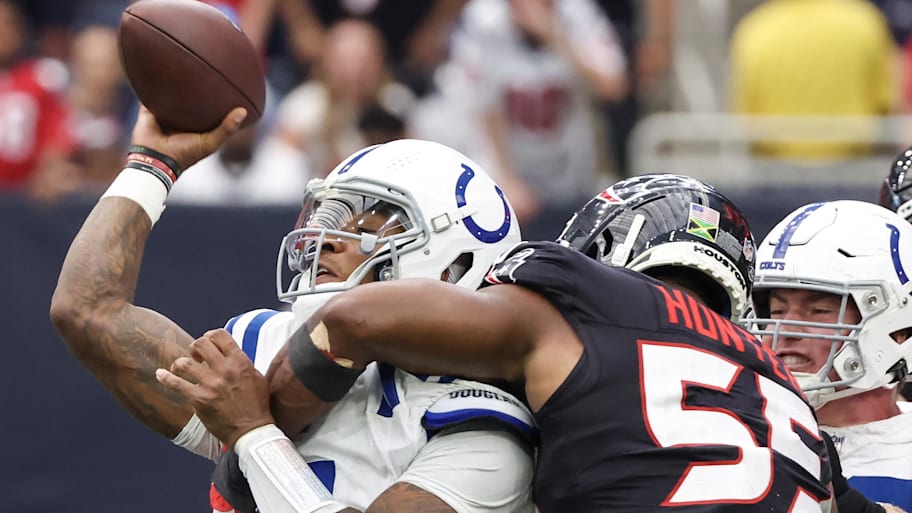 Indianapolis Colts quarterback Anthony Richardson and Houston Texans defensive end Danielle Hunter