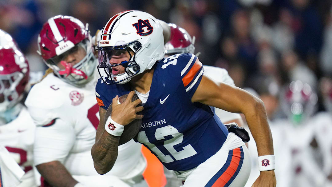 Auburn Tigers quarterback Ashton Daniels was the leading rusher for both teams as Auburn fell to Alabama 27-20.