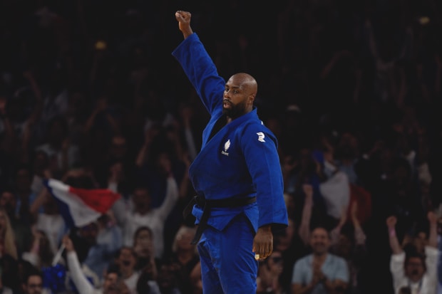 The 35-year-old Riner won the third Olympic gold medal of his career on Friday.