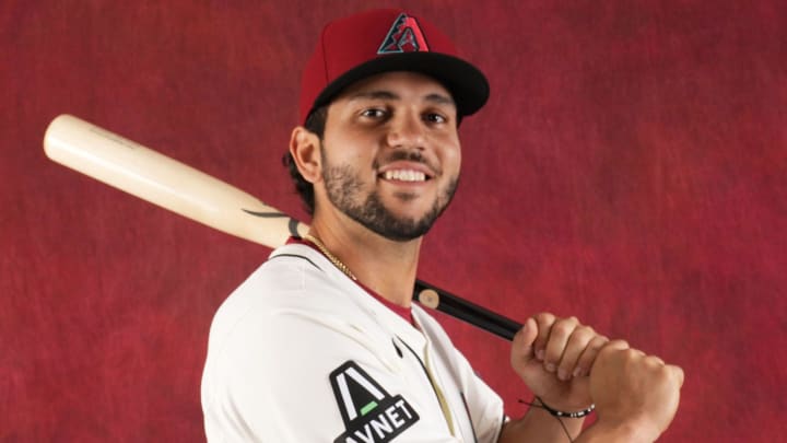 Adrian Del Castillo during photo day at Salt River Fields at Talking Stick on Feb. 21, 2024.