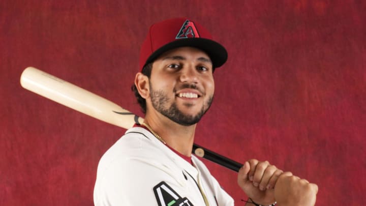 Adrian Del Castillo during photo day at Salt River Fields at Talking Stick on Feb. 21, 2024.