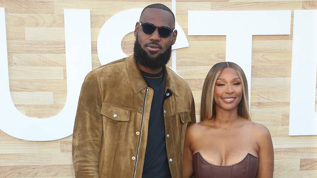 LeBron James and his wife, Savannah James.