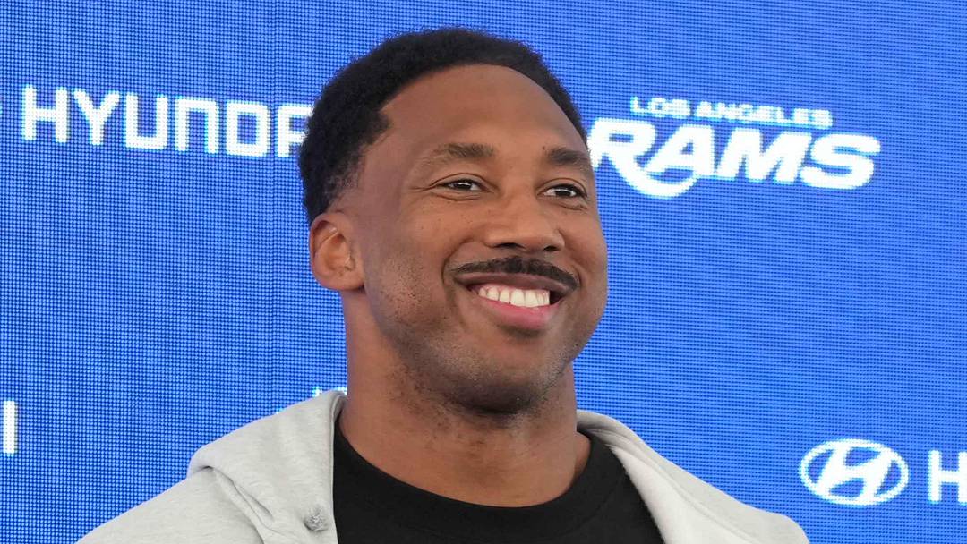 Los Angeles Rams defensive end Myles Garrett.