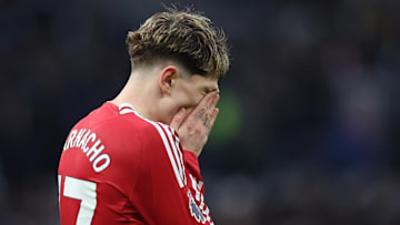 Alejandro Garnacho blazed a sitter for Manchester United high and wide