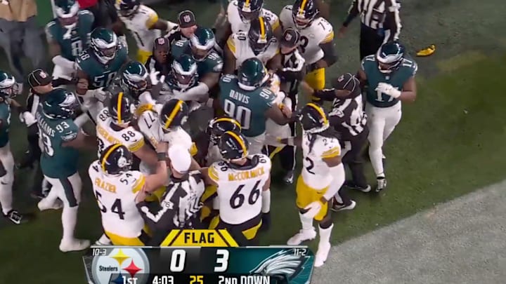 Steelers-Eagles fight Steelers-Eagles fight