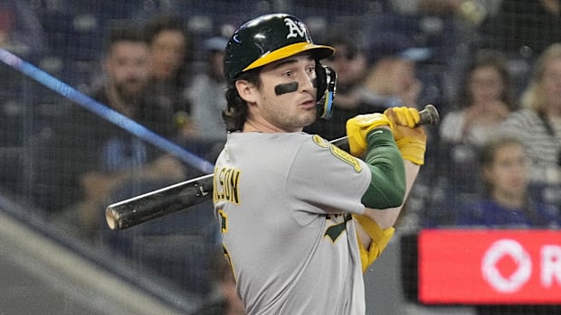 Oakland Athletics shortstop Jacob Wilson